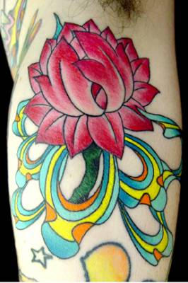 Welder Dave's trippy flower | Flower Tattoo