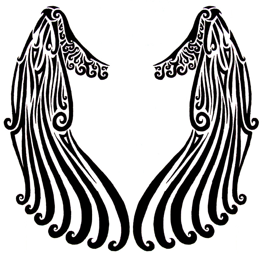 Tribal Angel Wings by