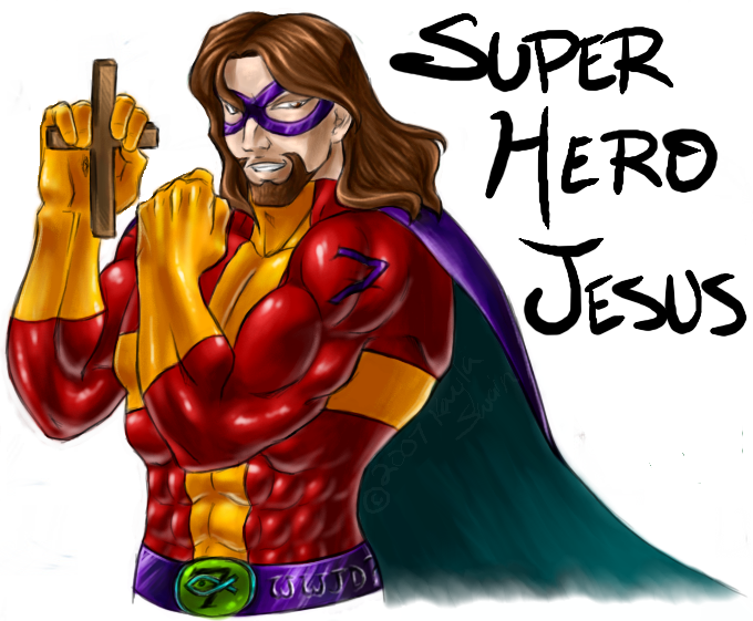 jesus superhero clipart - photo #43