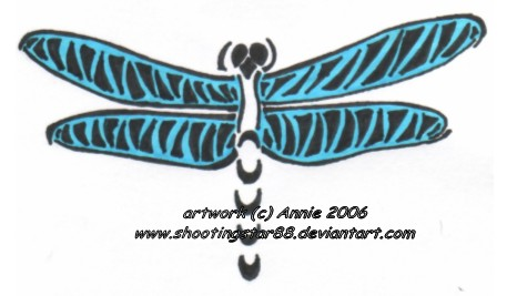 Tribal Dragonfly - dragonfly tattoo