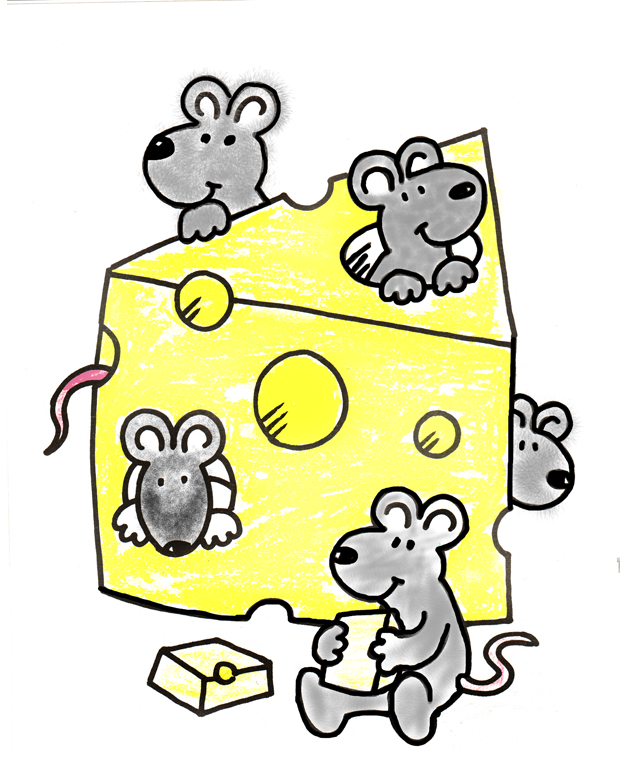 clipart mouse eating cheese - photo #18