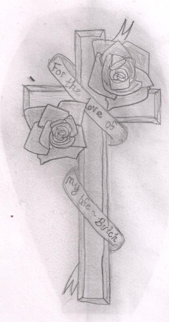 Roses and a Cross by kirahylian88 on deviantART
