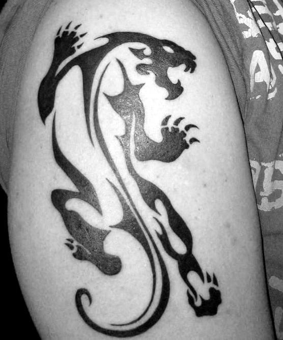 tribal panther tattoo. Tribal Panther by ~Alakme on