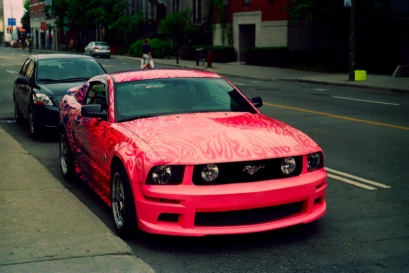 Pink Mustang by alphtrion on deviantART