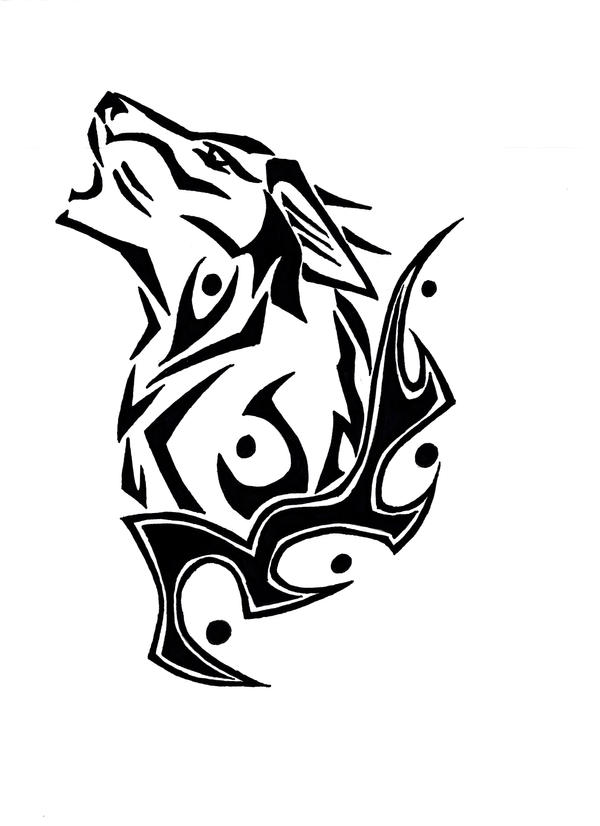 Howling Wolf Tattoo by *BornToSoar on deviantART
