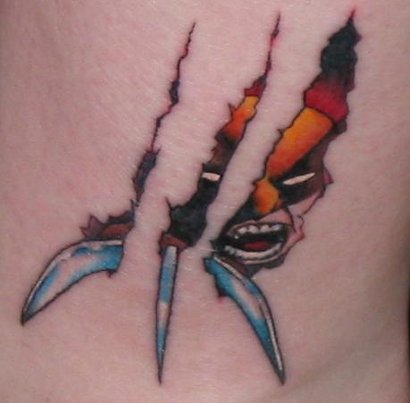 Wolverine Random: Wolverine Ankle Tattoo. From Padawanchain on Deviant Art