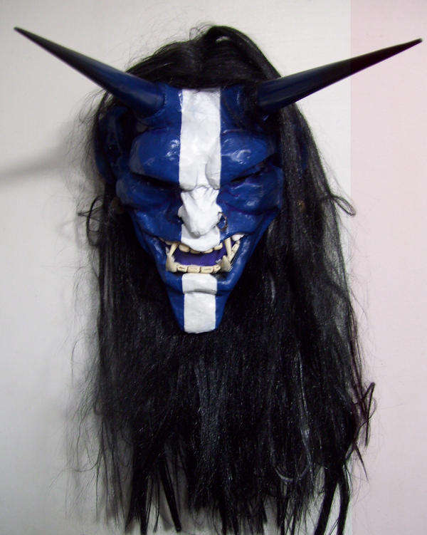 Oni Mask Blue by mostlymade on deviantART