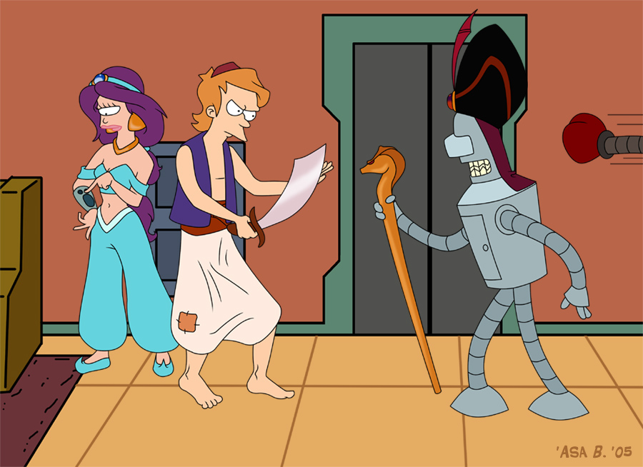 Futurama_meets_Aladdin_by_asa_bryndis