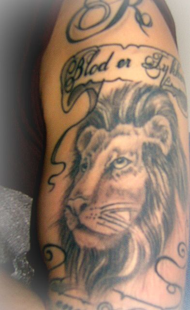 Lion tattoo by Jillypig on