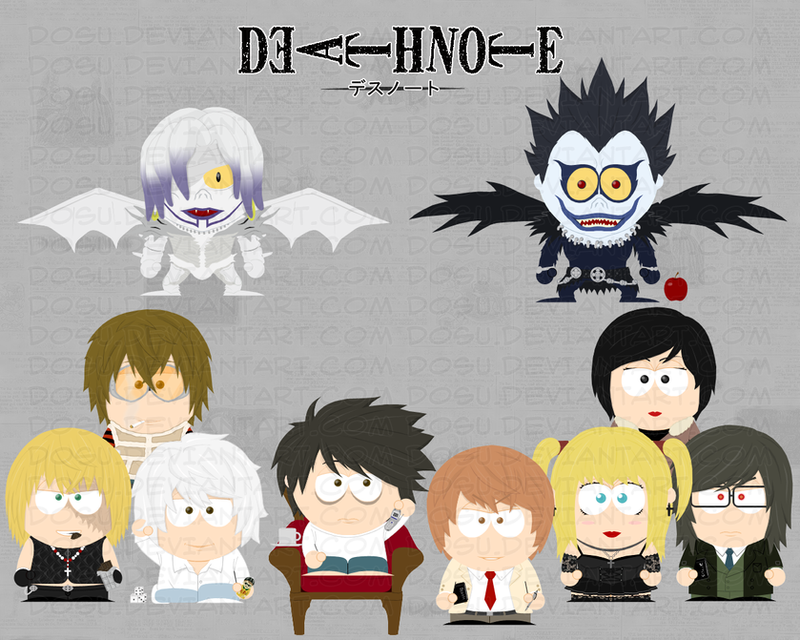 death note wallpapers. DeathNote-SouthPark Wallpaper