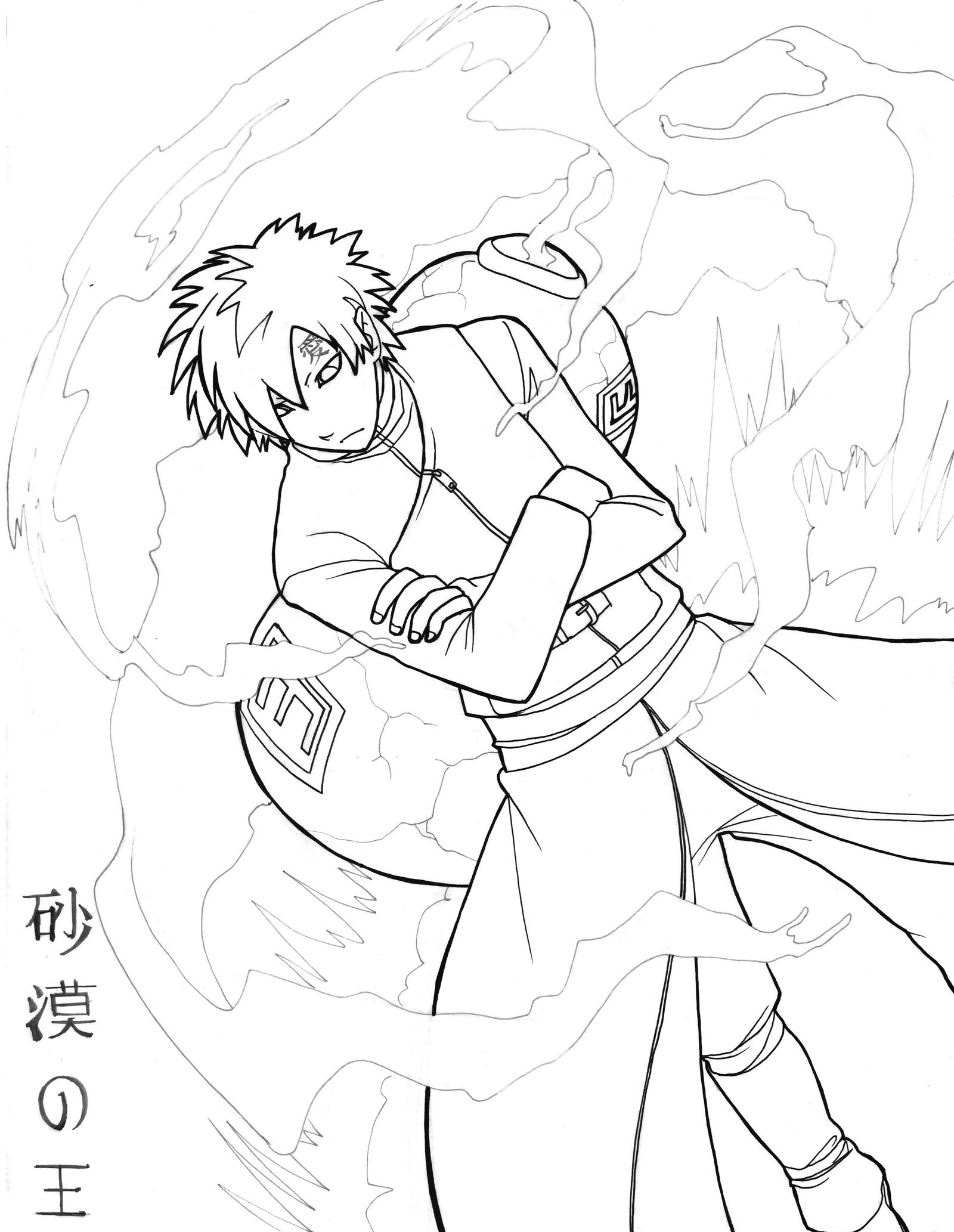 gaara coloring pages - photo #19