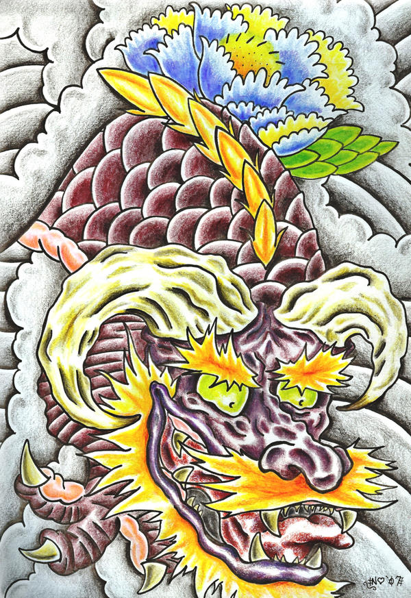 lotus tattoos Traditional Dragon Type Deal