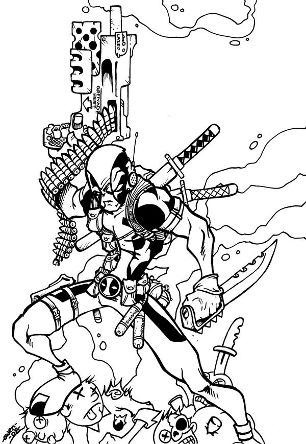 lady deadpool coloring pages - photo #28