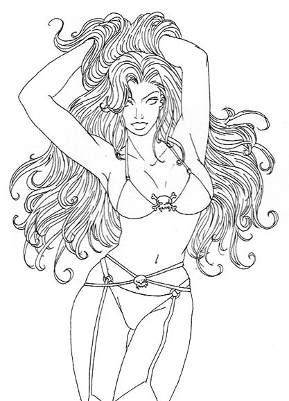 naked girl coloring pages - photo #12