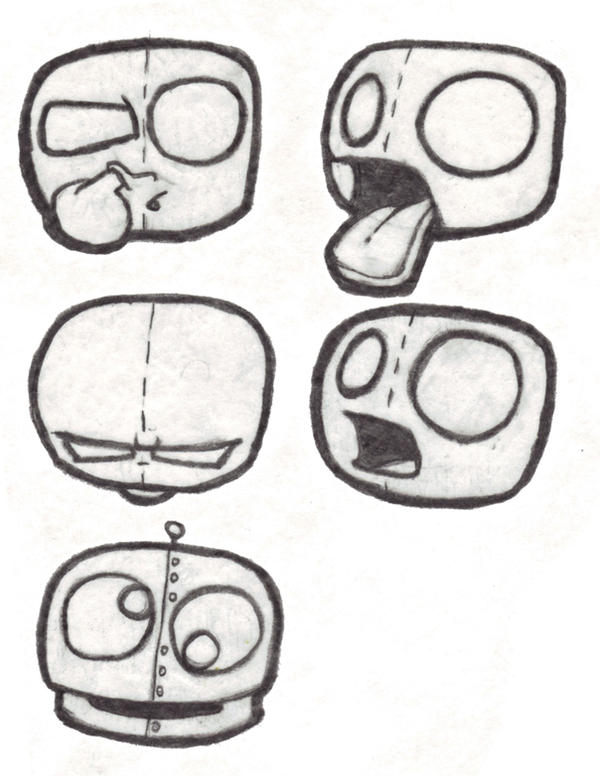 Cartoon Faces by Donku