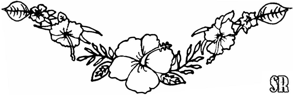 Flowerz RE Lineart - flower tattoo