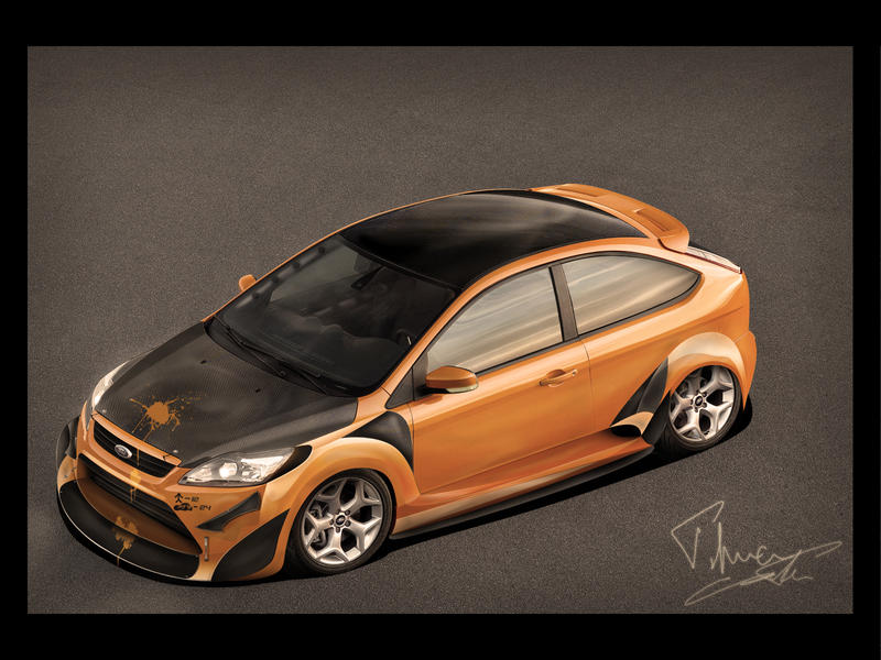 Ford Focus 4Tuning Days Front by enth3os on deviantART