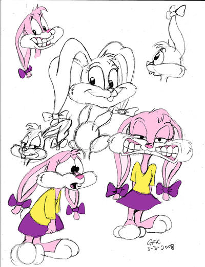 babs bunny coloring pages - photo #47