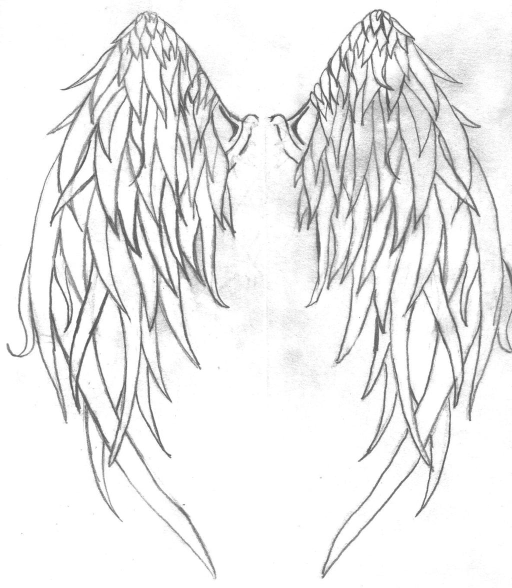 Devil wings tattoos style is