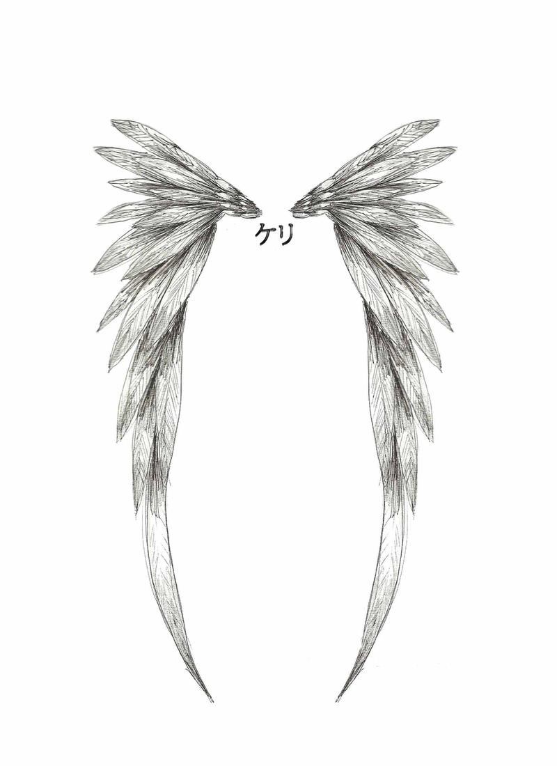angel wing tattoos for girls