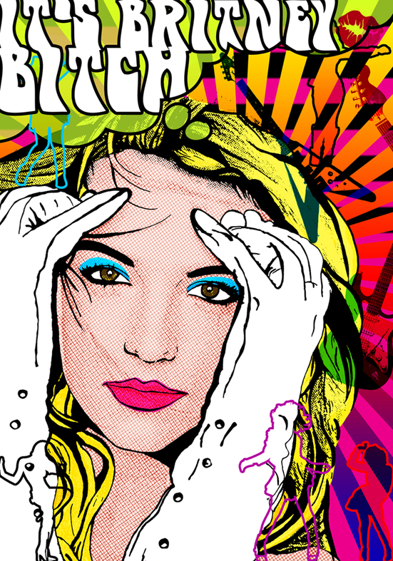 Britney spears Popart poster by tbubicans on deviantART