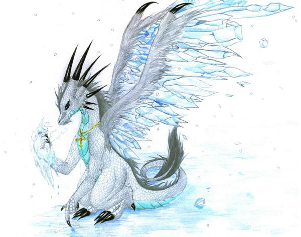 Ice Dragon by MistressofDragons on deviantART