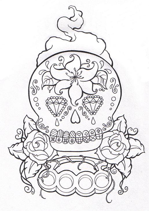 Custom Cover-up WIP 1 | Flower Tattoo