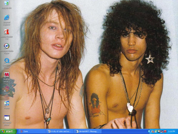 slash and axl rose. Axl Rose and Slash by