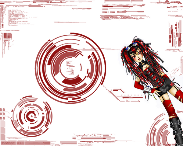 goth wallpaper. CyberGoth Wallpaper Red by