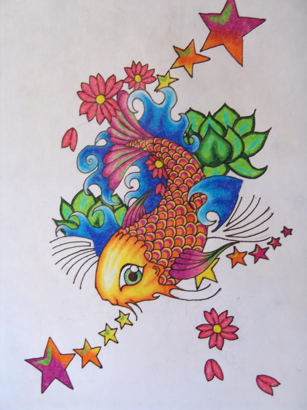 koi fish tattoo design by starlitefairy24 on deviantART