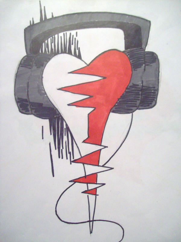 music heart tattoo. music tattoos. MUSIC HEART