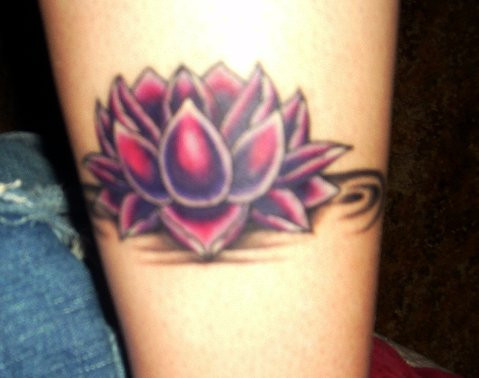Lotus on the water | Flower Tattoo