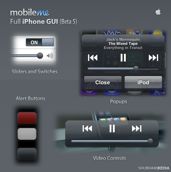 MobileMe Full iPhone GUI by kediashubham