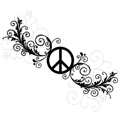 Peace Tattoo - flower tattoo