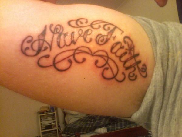 have faith tattoo by gilberg14 on deviantART