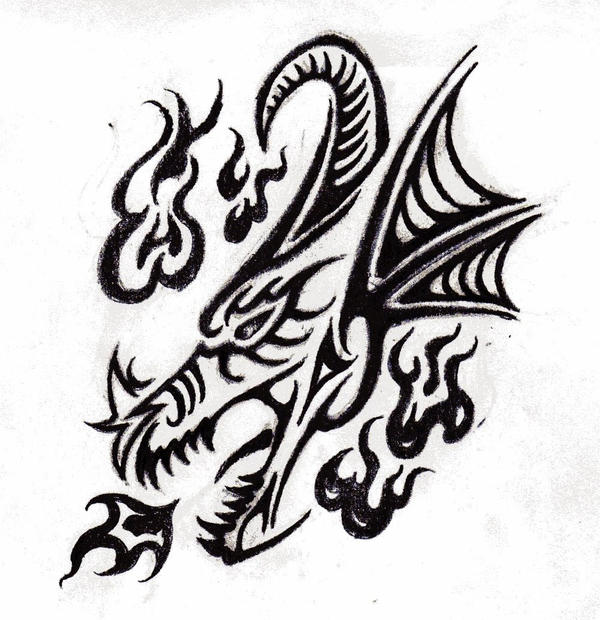 Dragon head tattoo by SaeraSong on deviantART