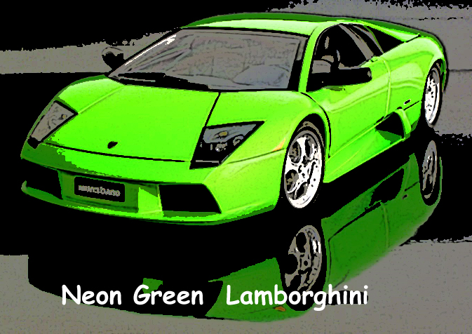 Neon Green Lamborghini by ICaughtMyself on deviantART