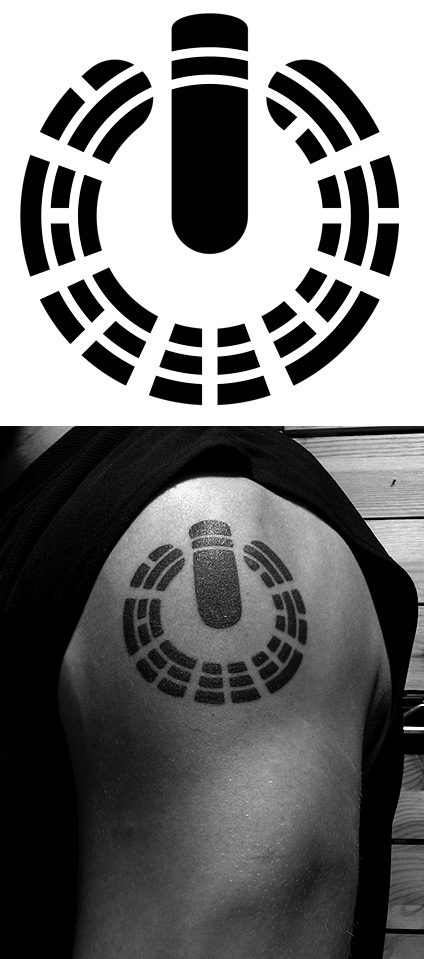 I Ching Power - shoulder tattoo
