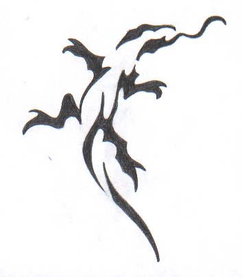 tribal lizard tattoos. Tribal lizard .:Tattoo model:.