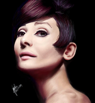 Audrey Hepburn in Color by conmaleta on deviantART