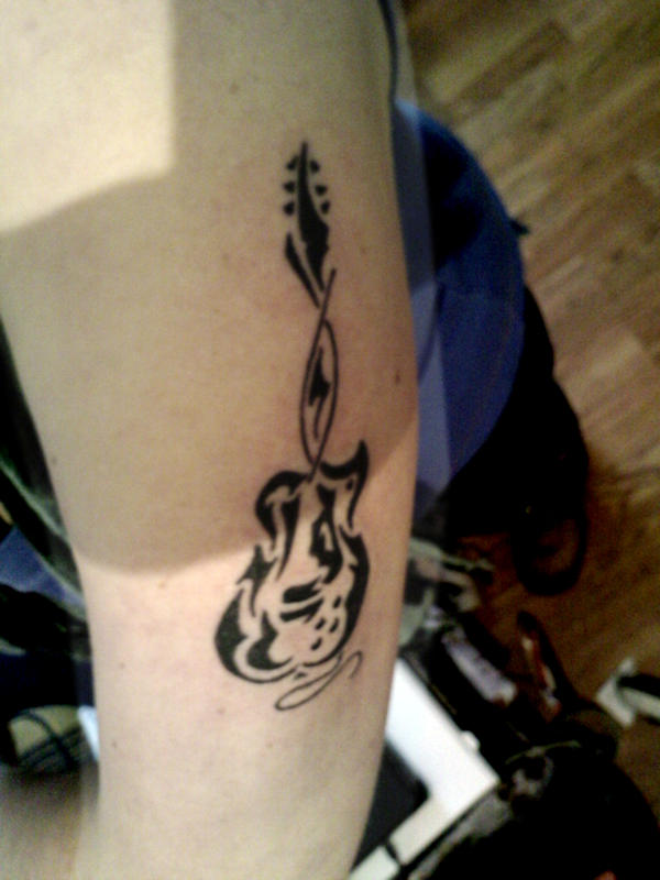 guitar tattoo by ~LJ5784 on deviantART