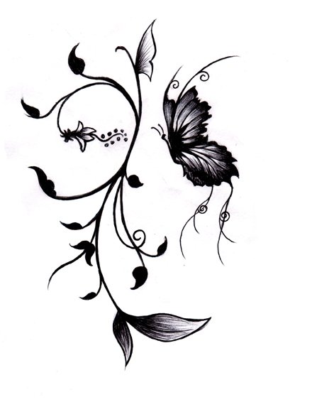 Butterfly Tattoo Design by Ninaschee on deviantART