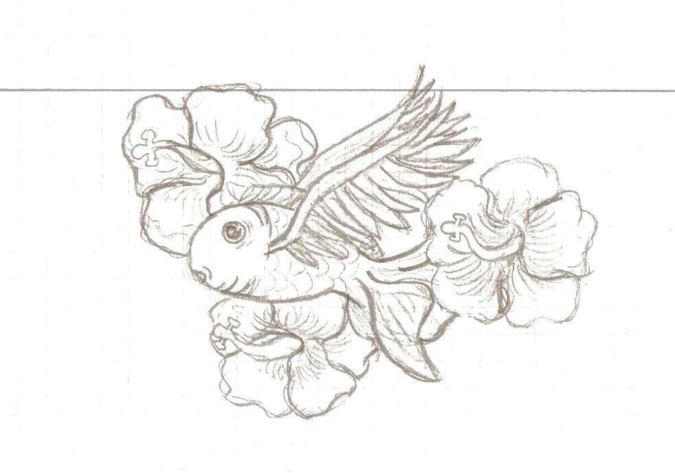 japanese goldfish tattoo meaning. hummingbird tattoo