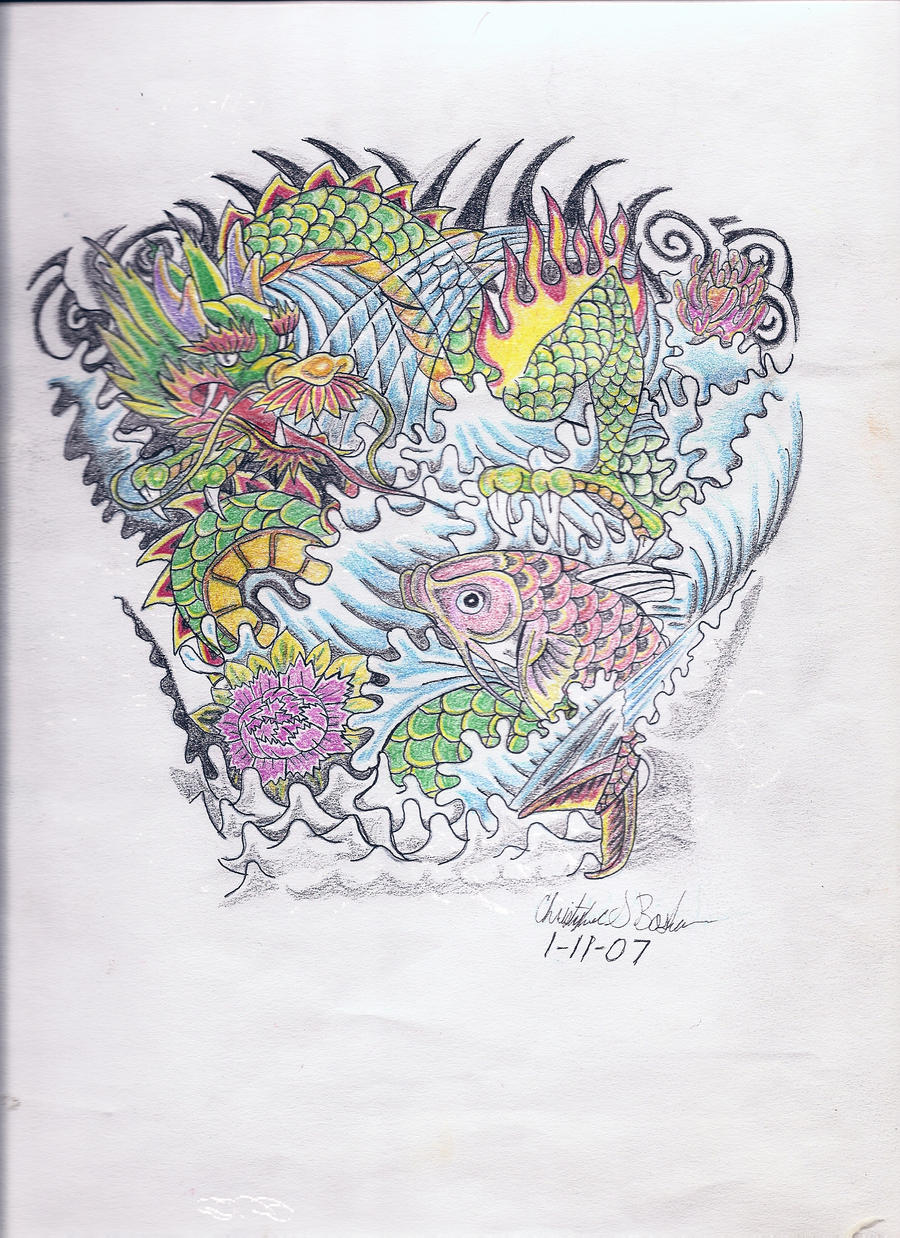 Japanese tattoo design by