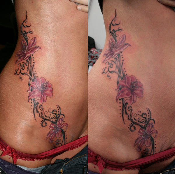 Color lily chiacano TaT | Flower Tattoo