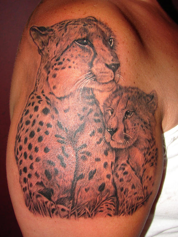 cheetah tattoo. cheetahs tattoo by ~asuss06 on