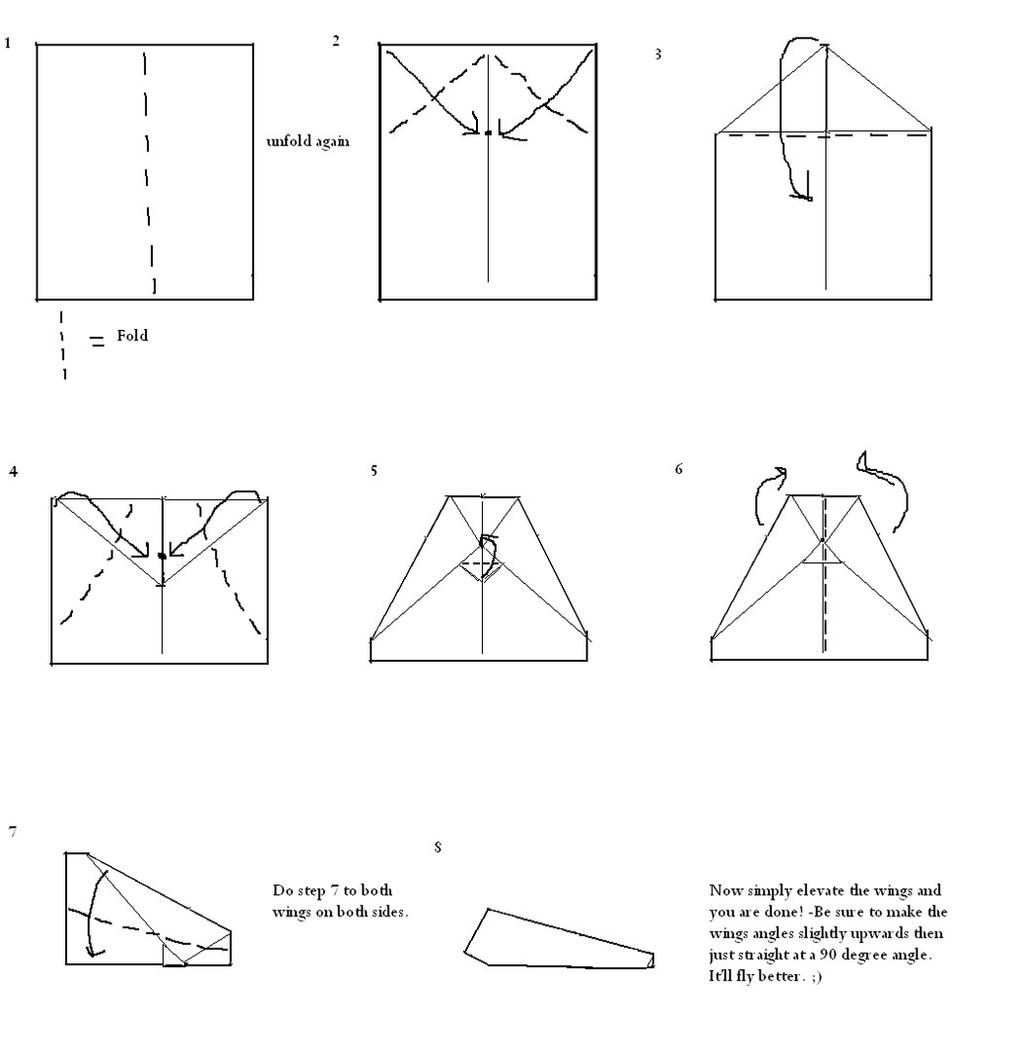 How to make a paper airplane: 10 easy steps by effie 