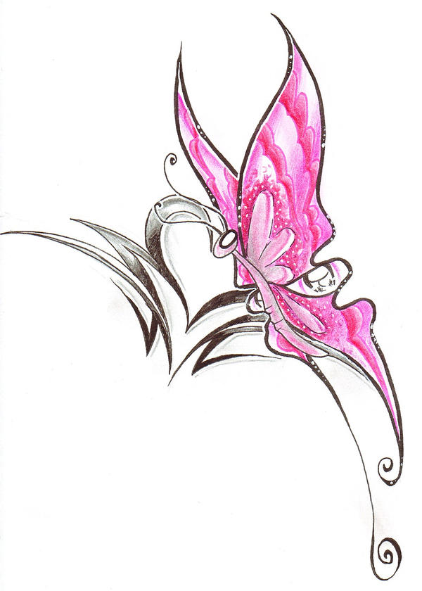 Butterfly Tattoo for Meri by MirriTakino on deviantART