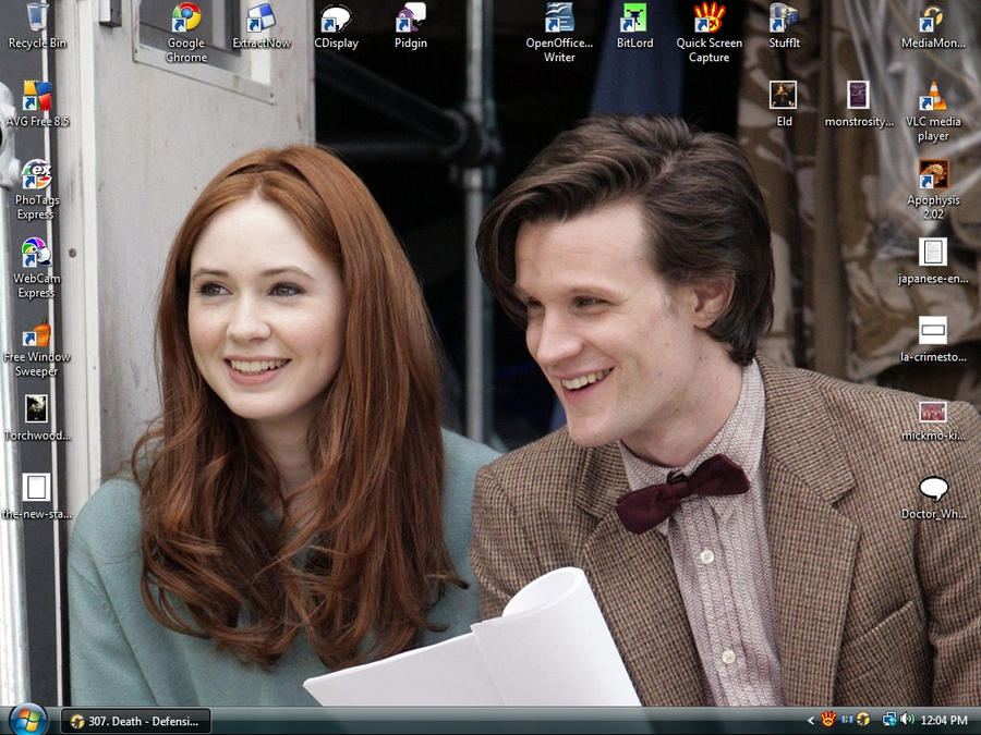 Amy Pond And The 11th Doctor by mickmoart on deviantART