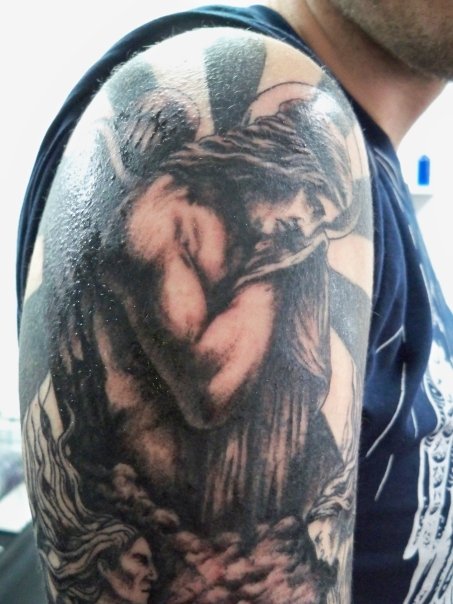 religious sleeve tattoo designs